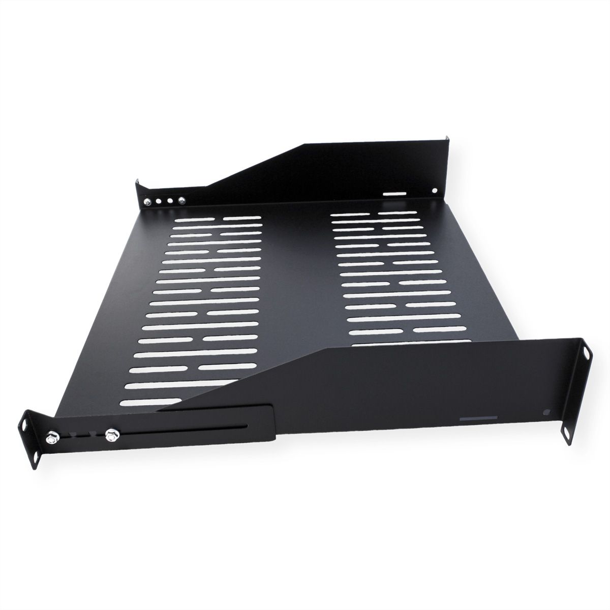 VALUE Etagère 19", 485 x 400mm, 2UH, max. 25kg, noir