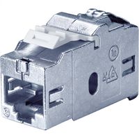 BACHMANN Keystone CAT6 STP Coupleur RJ45 blindé, argent