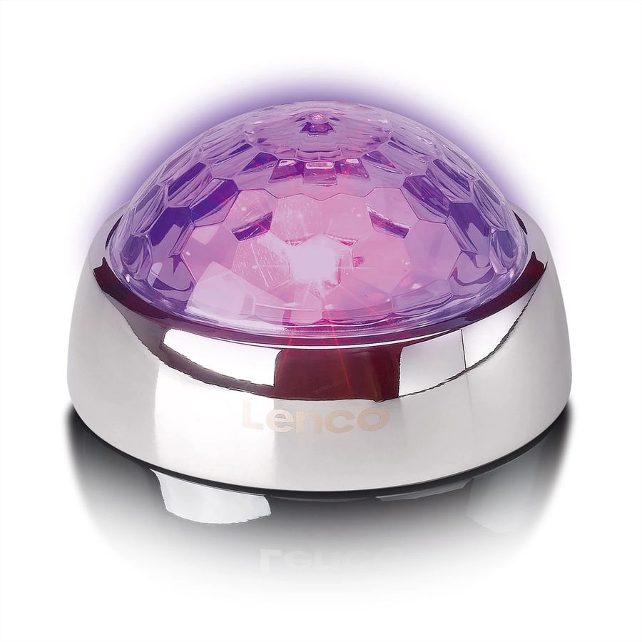 Stabilisateur de platine vinyle Lenco, Effets lumineux RGB, boule à facettes