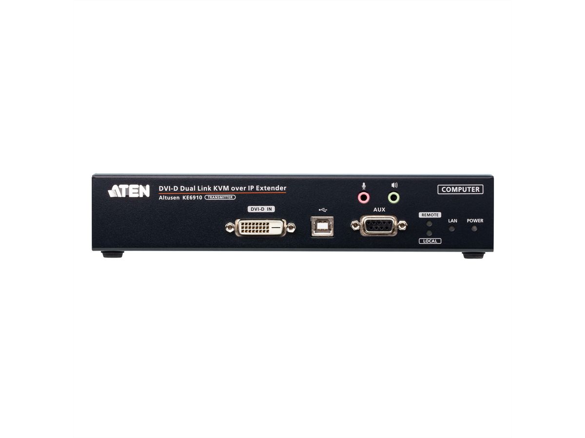 ATEN KE6910T Système d'extension KVM 2K DVI-D Dual Link sur IP, émetteur
