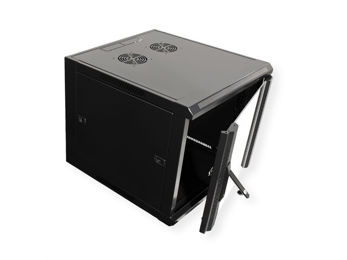 VALUE Armoire murale 9 UH (HxLxP) 500x570x600mm , noir