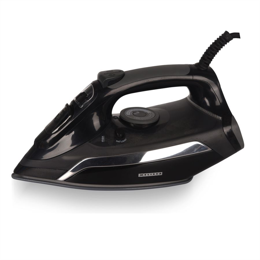 Melissa Dampfbügeleisen 16390057, mit Keramiksohle, schwarz, 2500W
