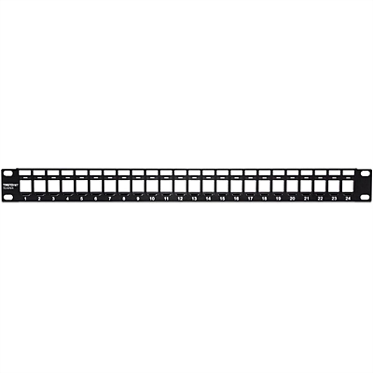 TRENDnet TC-KP24 Patch Panel, 24-Port Blank Keystone 1U