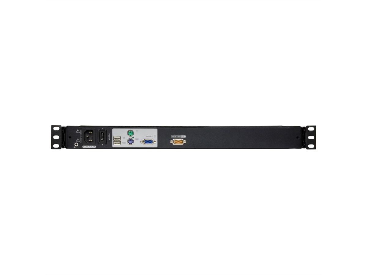 ATEN CL3000N KVM-Konsole, 48cm LCD, VGA, PS/2-USB, USB Port, LED HG-Bel., D