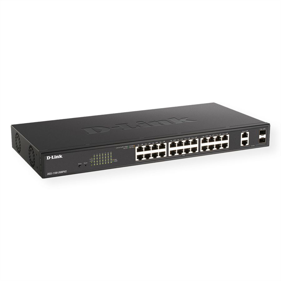 D-Link DGS-1100-26MPV2 Commutateur intelligent Gigabit PoE + 26 ports