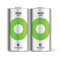 GP Batteries Recyko+, Akku 2xC, 3000 mAh, 1,2 V
