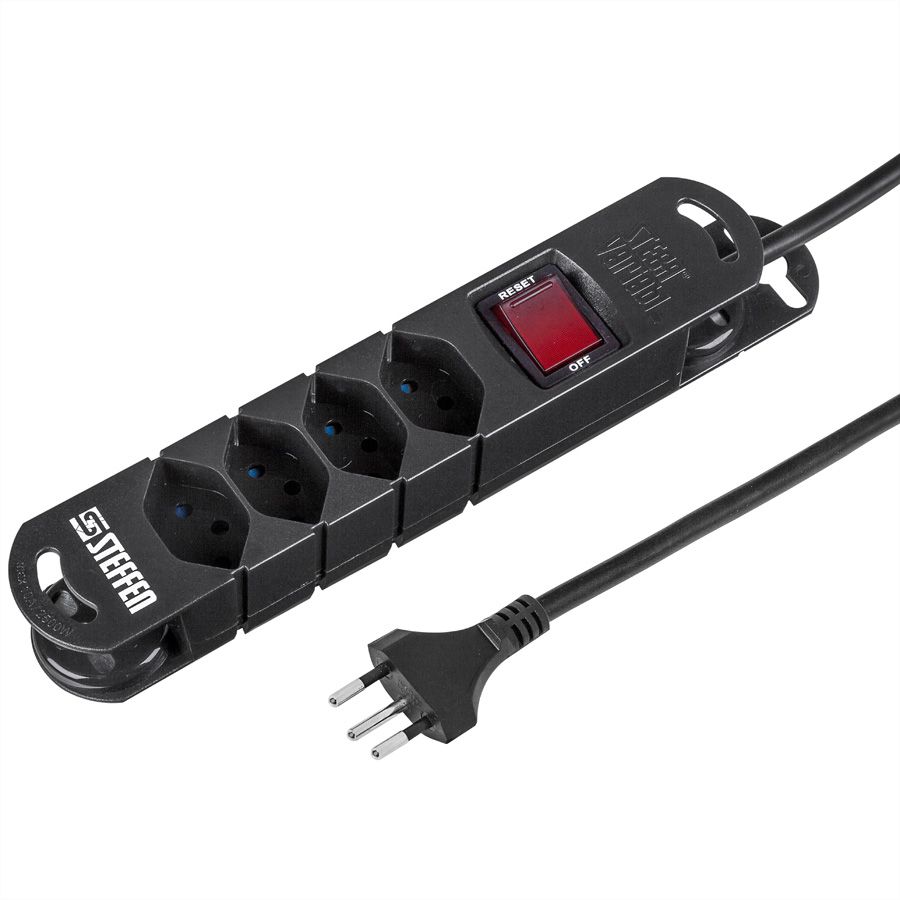Steffen Steba Variabl 4x avec interrupteur, noir