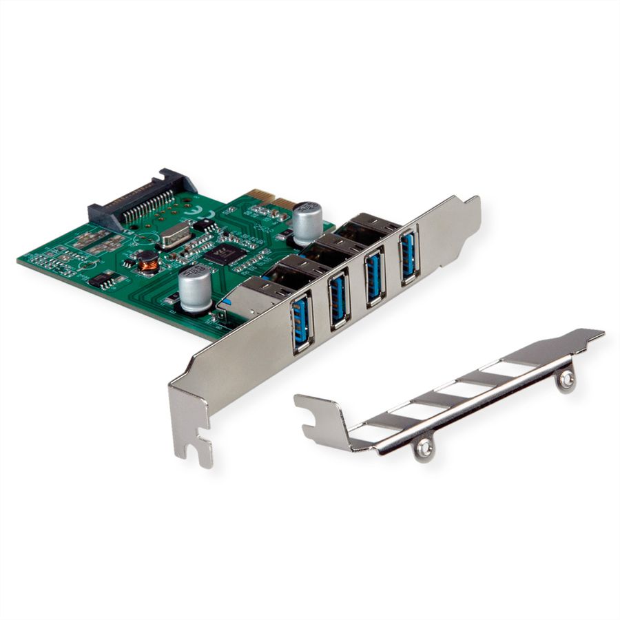 VALUE PCI-Express-Karte, USB 3.2 Gen 1, 4 Ports