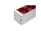 BACHMANN Prise multiple 19", 9x, 3600W, prise PC (IEC320 C20), argent