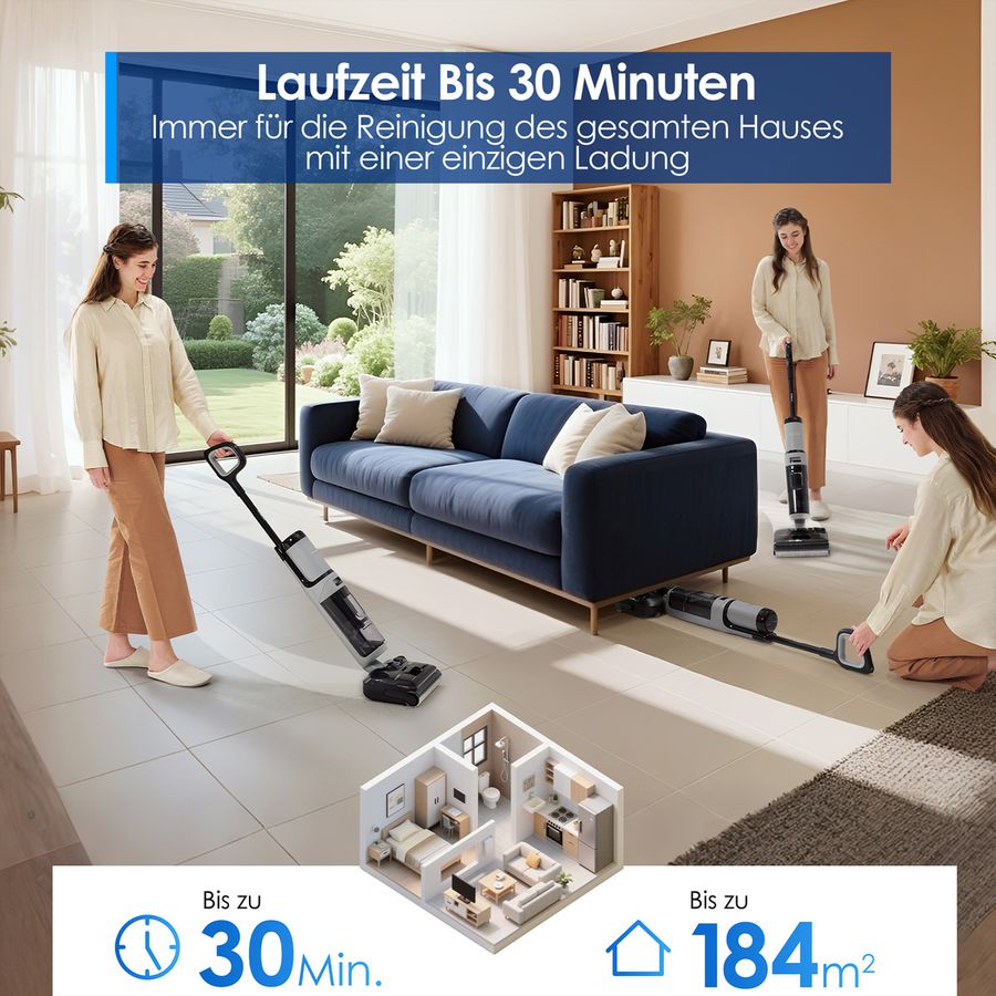 Tineco FLOOR ONE i5 Stretch Plus , Nass-Trockensauger