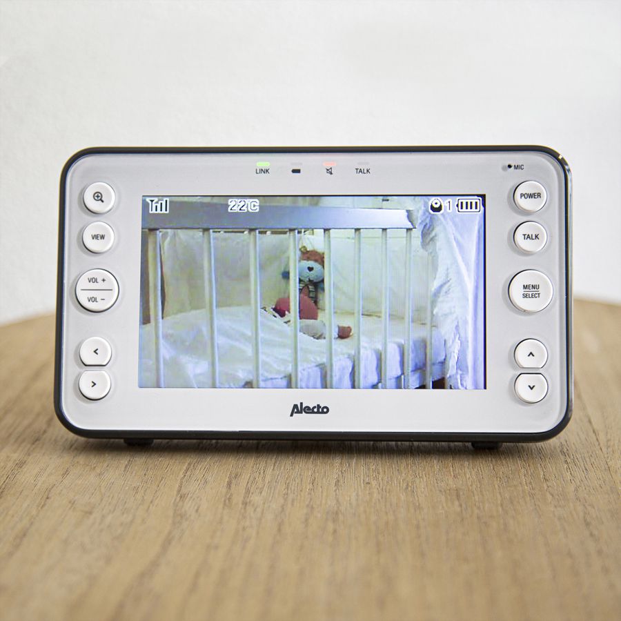 Alecto Babyphone DVM150 avec caméra, écran couleur 5", blanc
