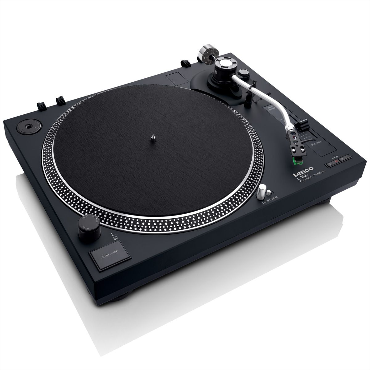Lenco Platine vinyle L-3828BK, noir