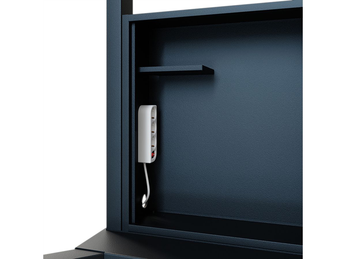 Hagor Braclabs-Stand Floorbase, Système de levage mobile à réglage en hauteur par moteur électrique pour deux écrans placés côte à côte (side-by-side)