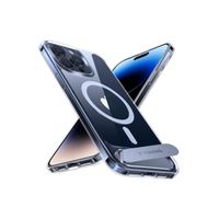 Torras UPRO Pstand Schutzhülle, iPhone 15 Pro Max, MagSafe, transparent