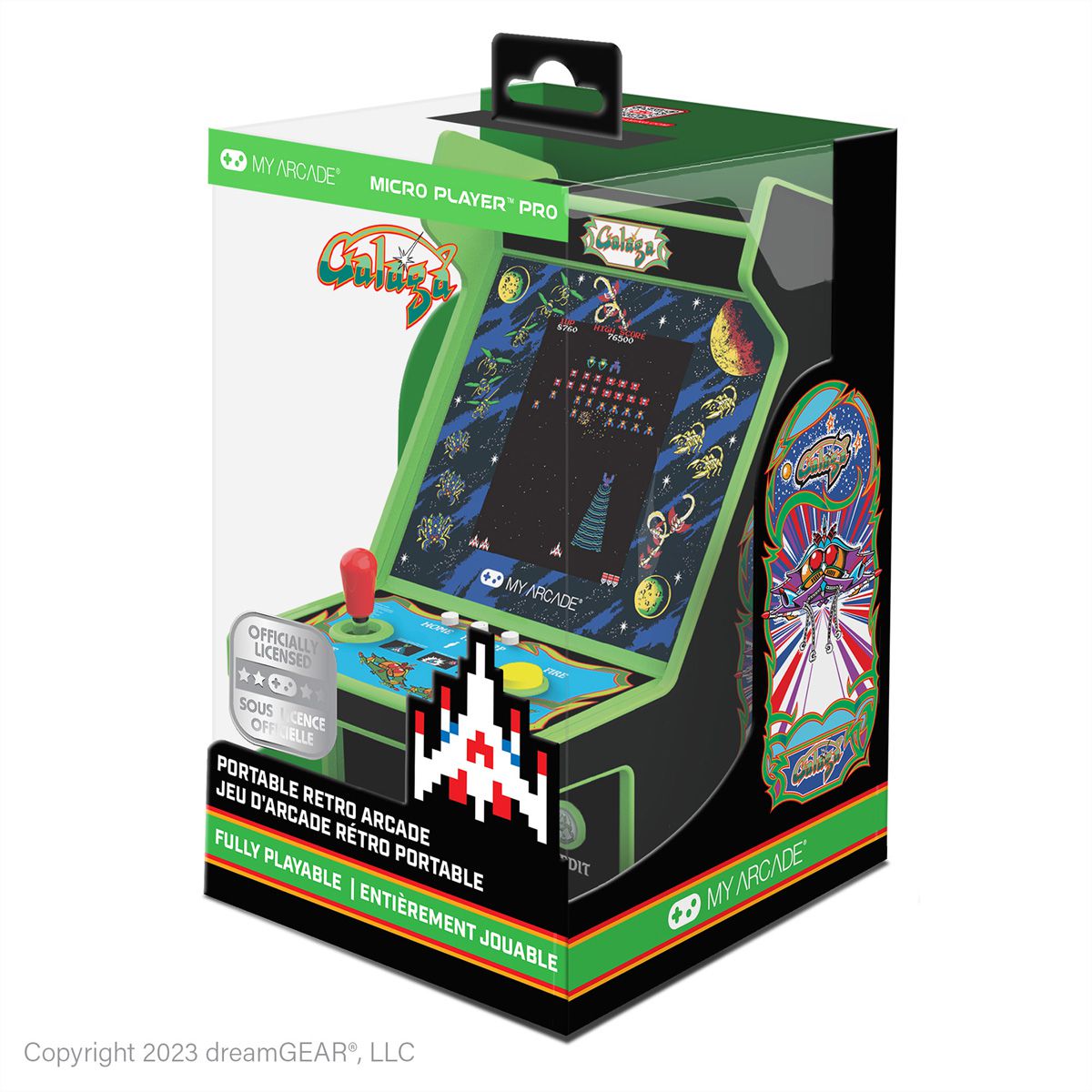 My Arcade Galaga Micro Player Pro, Mini-Arcade, 2 Spiele, 2.75" Display