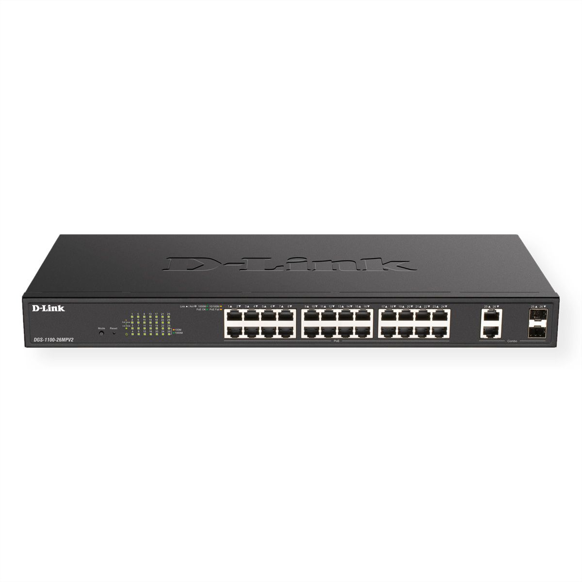 D-Link DGS-1100-26MPV2 Commutateur intelligent Gigabit PoE + 26 ports
