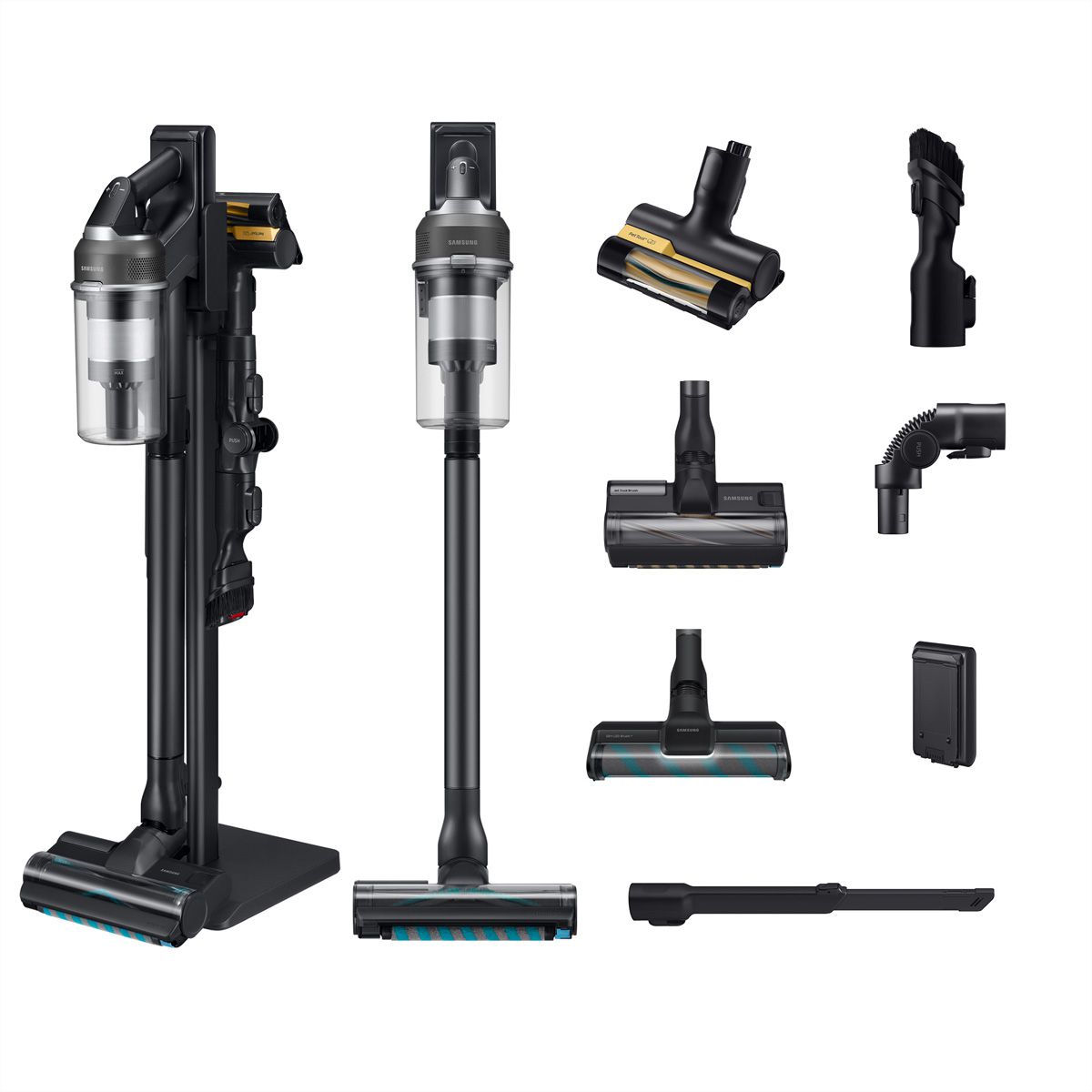 Samsung Aspirateur balai Jet 95S complete 770W, Black Chrometal