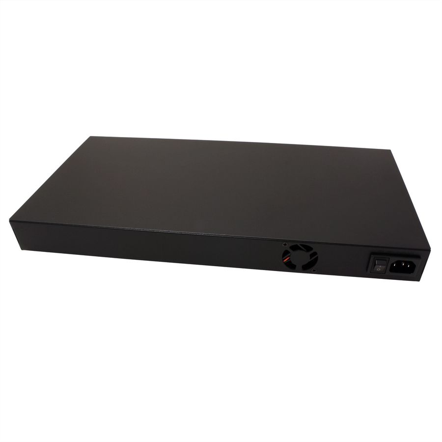 ROLINE 19-Zoll Fast Ethernet PoE Mid-Span Injektor, 8 Ports