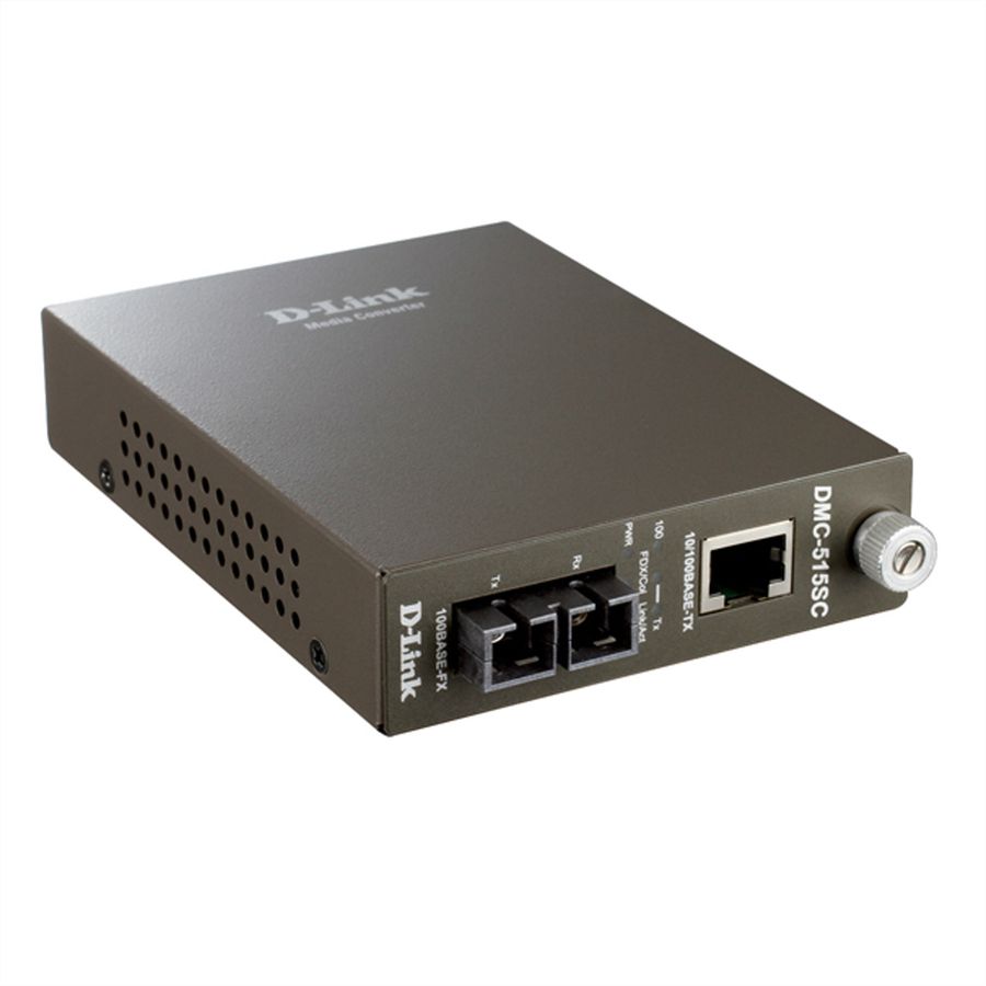 D-Link DMC-515SC/E Fast Ethernet Converter, 10/100Mbit/s TP zu 100Mbit/s FX SM