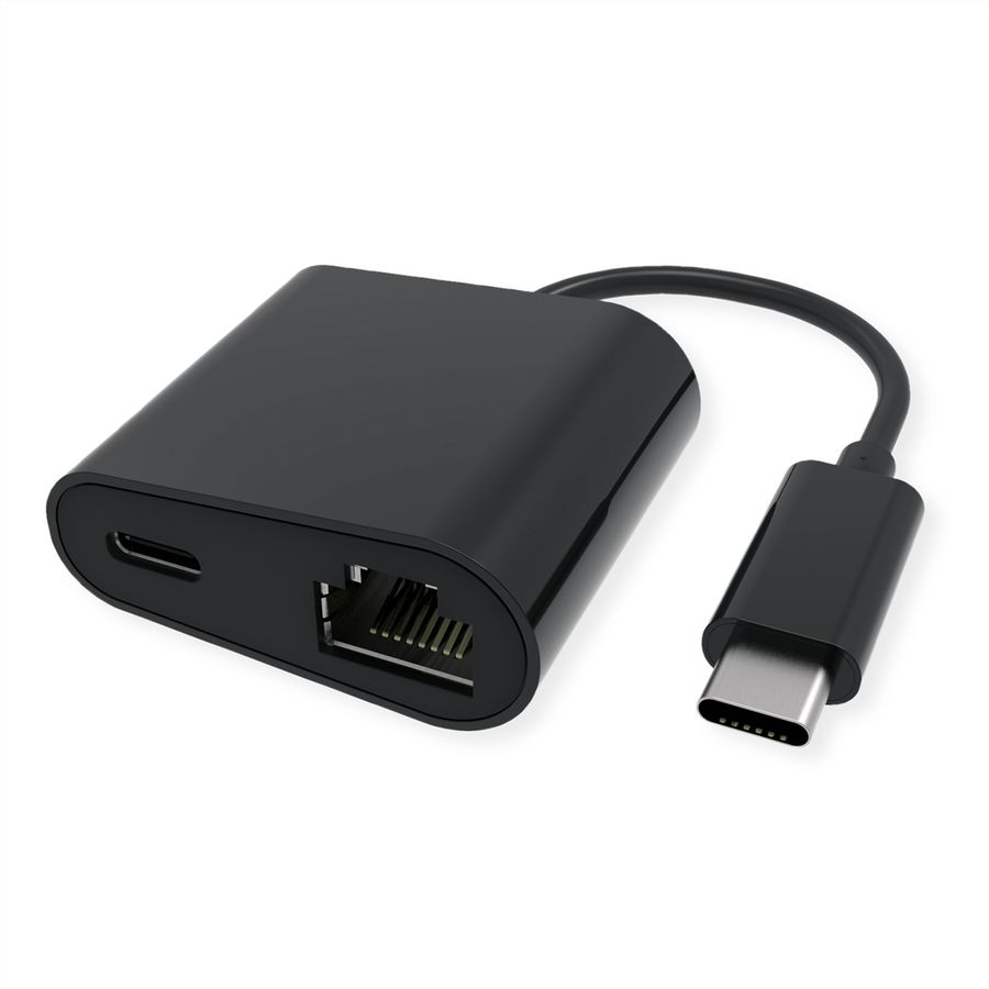 VALUE Convertisseur USB-C - Gigabit Ethernet, PD Port, 100W