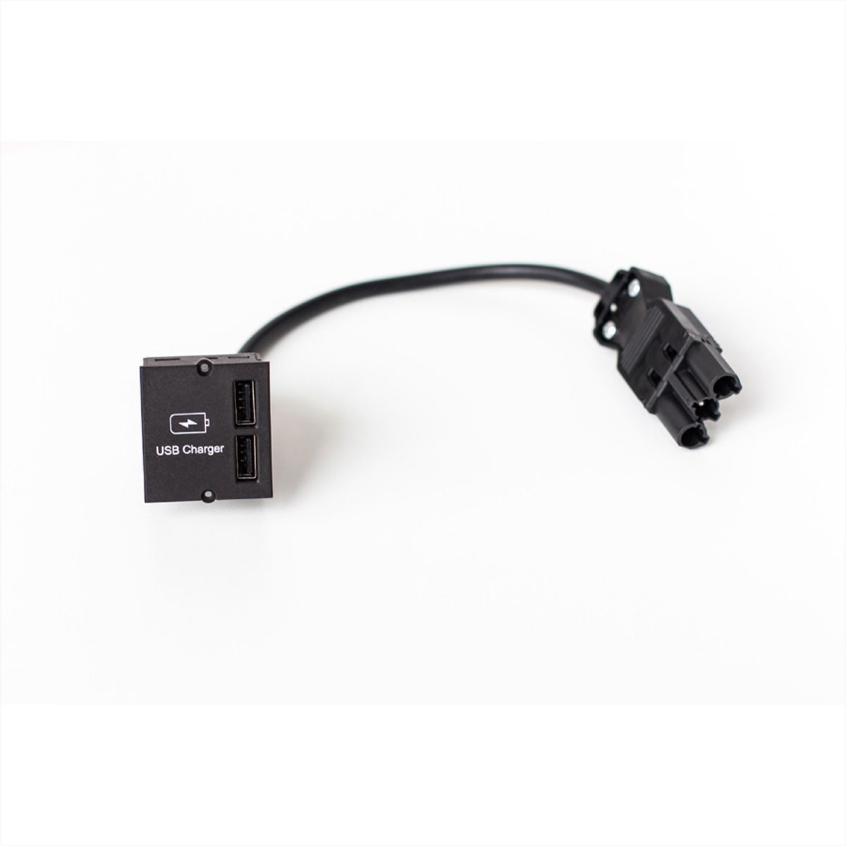 BACHMANN Module Custom USB Double-chargeur, noir, 0,2 m