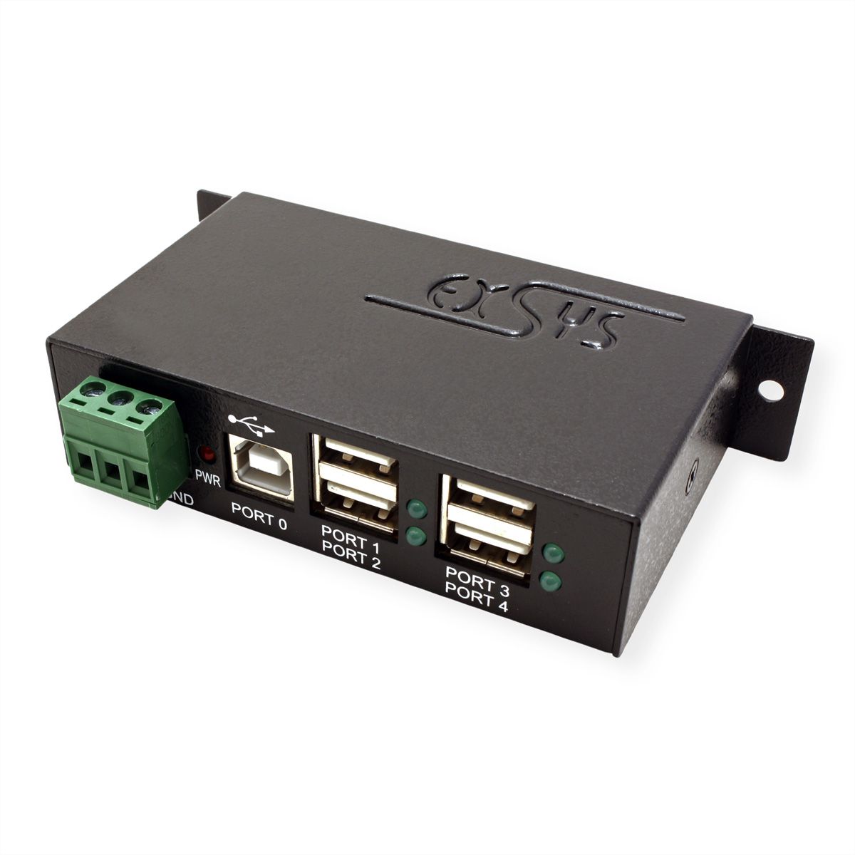 EXSYS EX-1163HMS USB 2.0 Hub Metall 4-Port