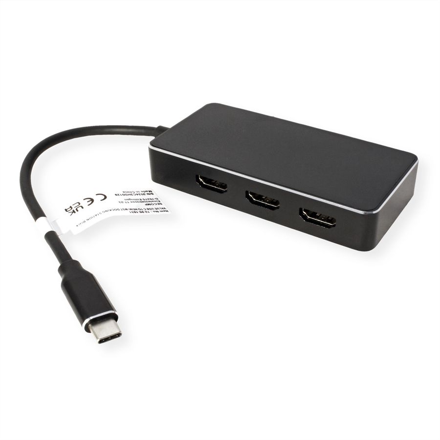 VALUE Adaptateur Multi-Display USB type C - 3x HDMI, Multi-Stream 4K