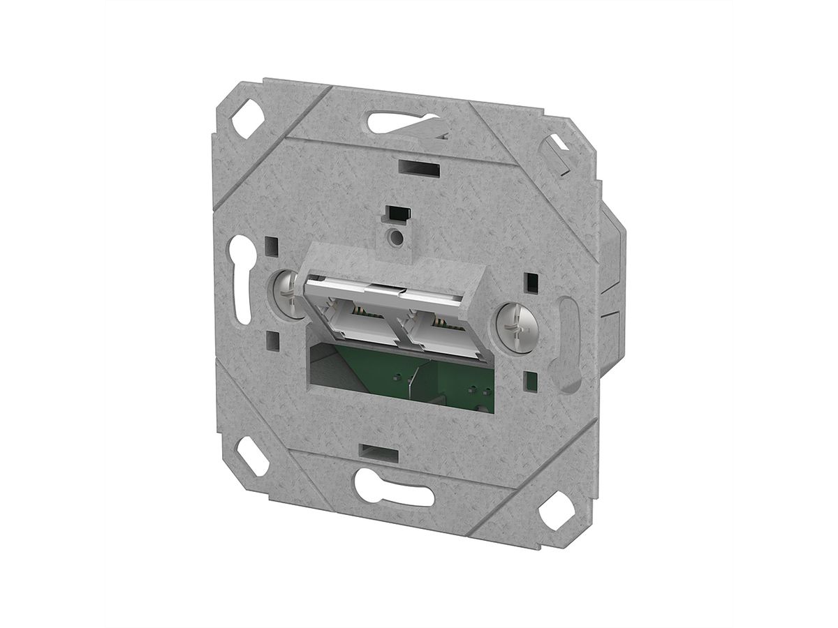 METZ CONNECT E-DAT C6A IDC Dose, 2 Port, UP0, metallisch