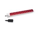 BACHMANN Prise multiple 19", 9x, 3600W, prise PC (IEC320 C20), argent