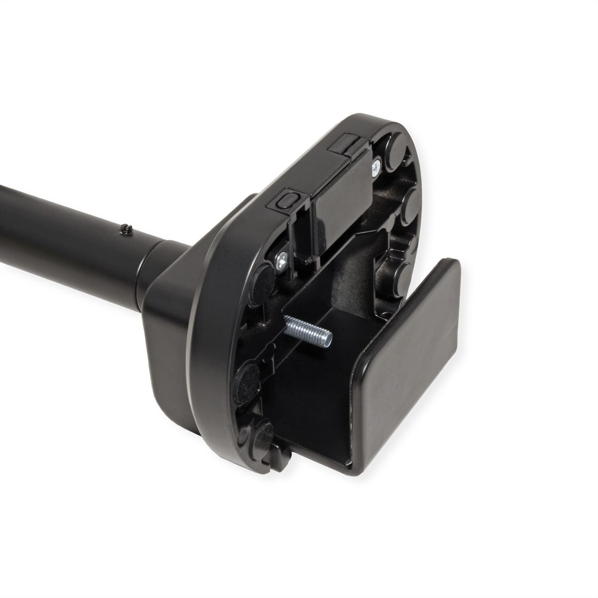 ROLINE LCD-Arm, Trägerstange, 4 Gelenke, Tischmontage, 24-57 Zoll, bis 27 kg, schwarz