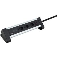 Schönenberger Prise multiple de table, 3xT13, 1x USB-C / 1x USB-A max. 3.4A