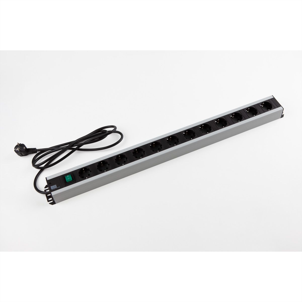 BACHMANN Handwerkerleiste 12x Schutzkontakt, Schalter, 2 m