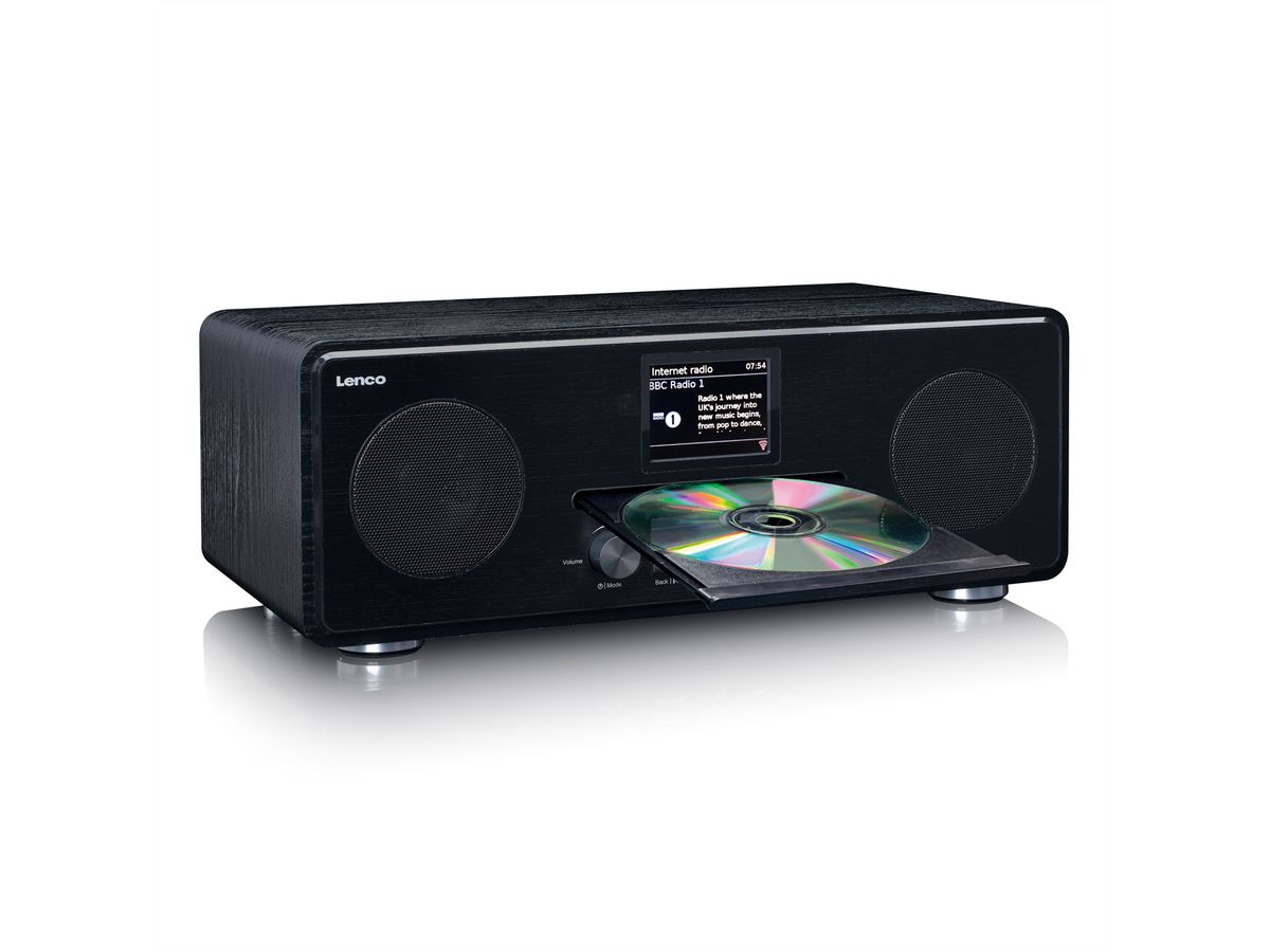 Lenco DAB+ Radio PDR-036WH, noir