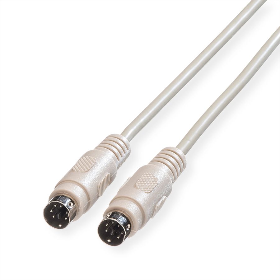 ROLINE Tastatur-Kabel-PS/2 ST/ST, 1,8 m