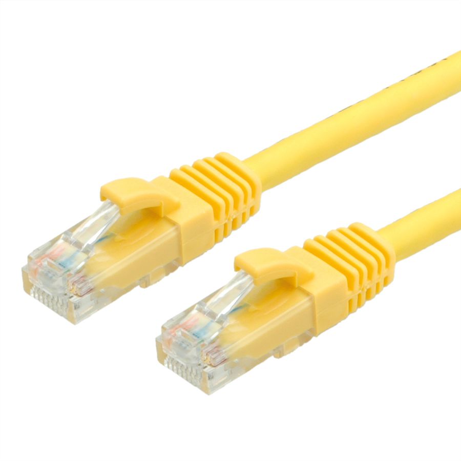 Cordon VALUE Cat.6A (Classe EA) / 10 Gigabit UTP, jaune, 0,3 m
