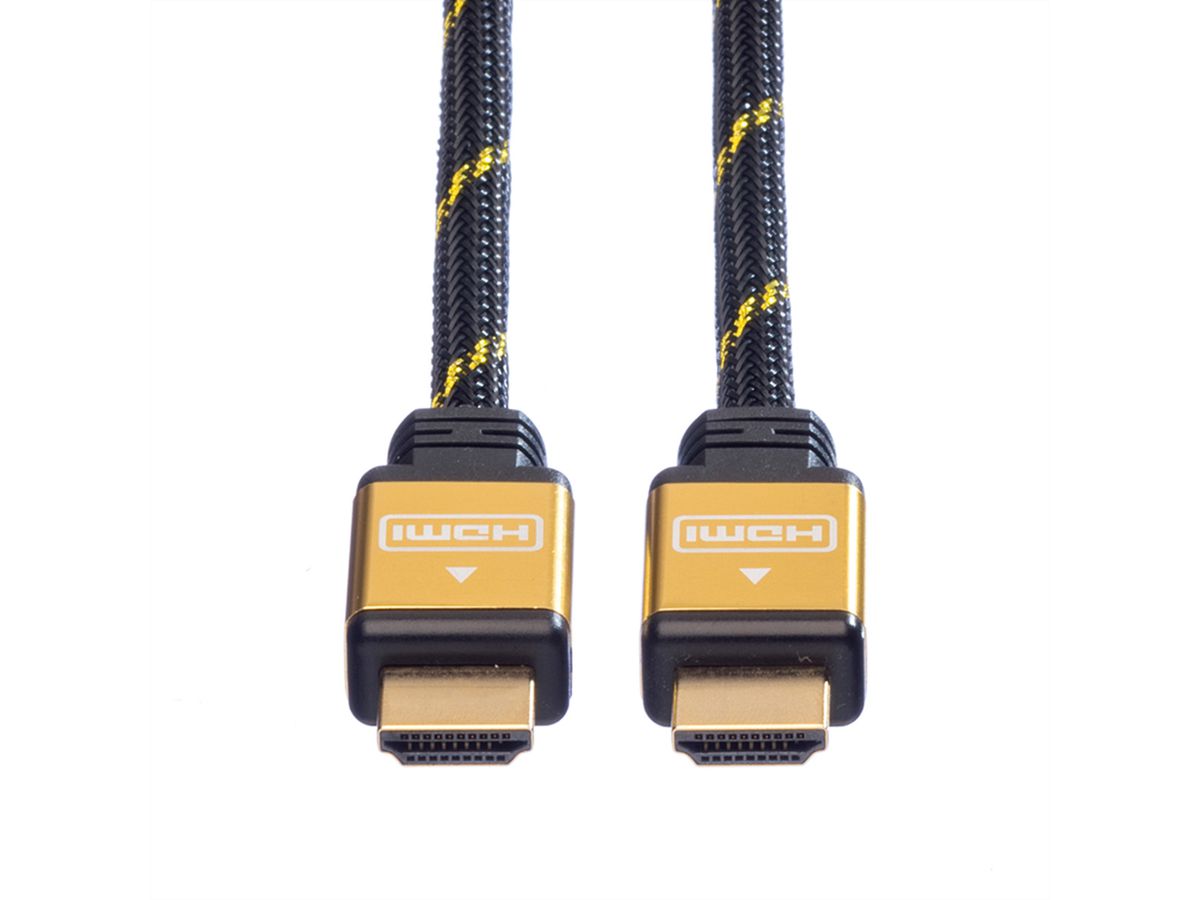 ROLINE GOLD Câble HDMI High Speed avec Ethernet, M-M, 1 m