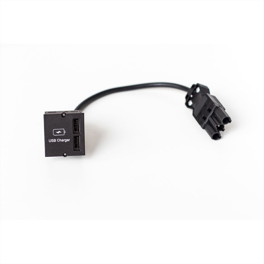 BACHMANN Module Custom USB Double-chargeur, noir, 0,2 m