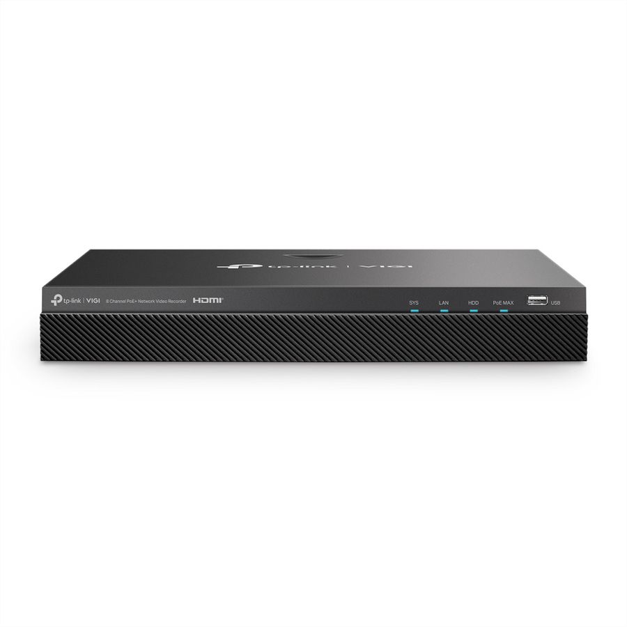 TP-Link NVR2008H-8MP NVR Netzwerk-Videorekorder 8-CH, 8x PoE