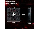 Xilence XPF120X.B.PWM 120mm PWM FDB Ventilateur de boîtier, 4PIN