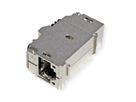BACHMANN Keystone CAT6 Klasse Ea STP Kupplung RJ45 geschirmt 10GBit, metallic