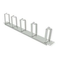 VALUE Face avant 19" pour chemin de câbles horizontaux ou verticaux, type G, gris