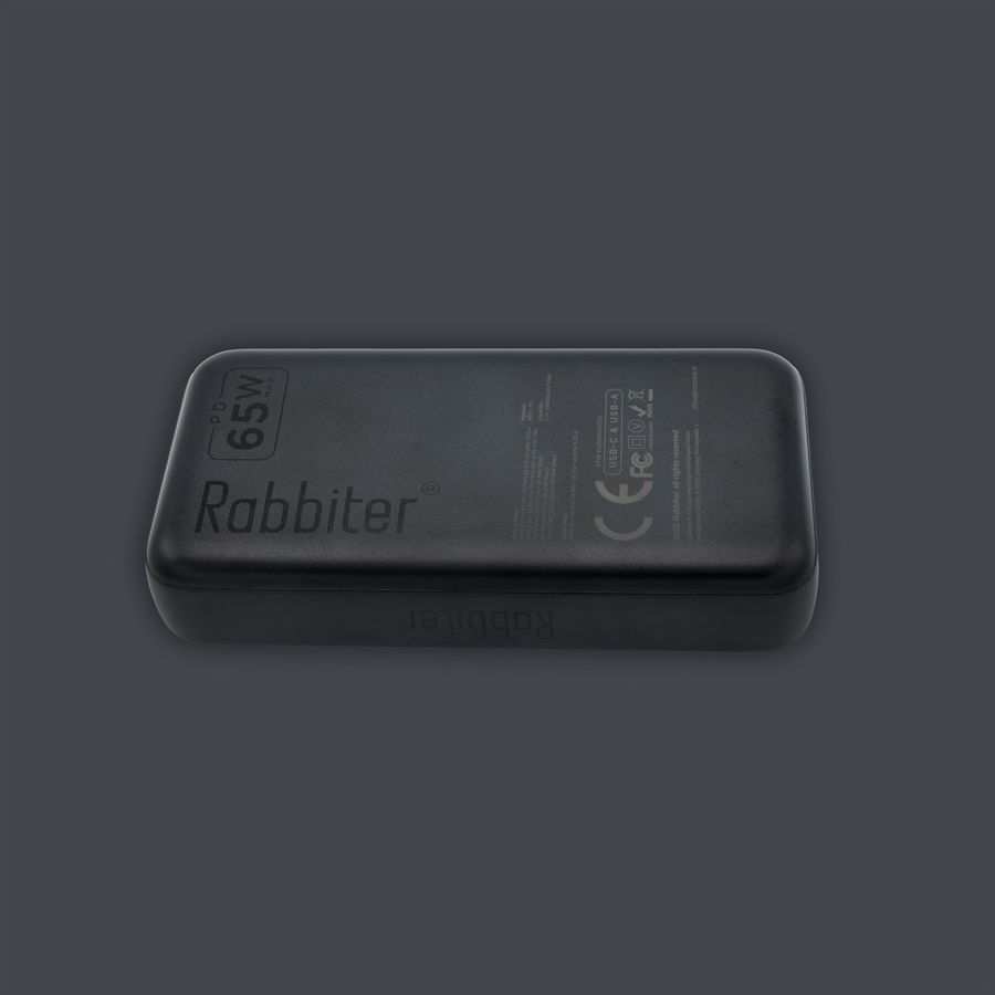 Rabbiter Power MaxCharge 20000 Pro, PowerBank, noir 20000 mAh