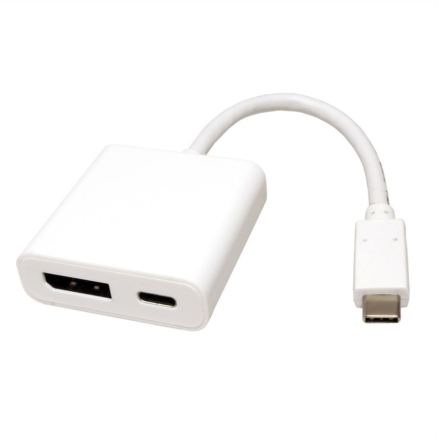 ROLINE Display Adapter USB Typ C - DisplayPort v1.2 + PD