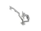 ROLINE Support double LCD, vérin à gaz, 5 articulations, fixation sur bureau, 17-23", jusqu'à 2x 9 kg, argent