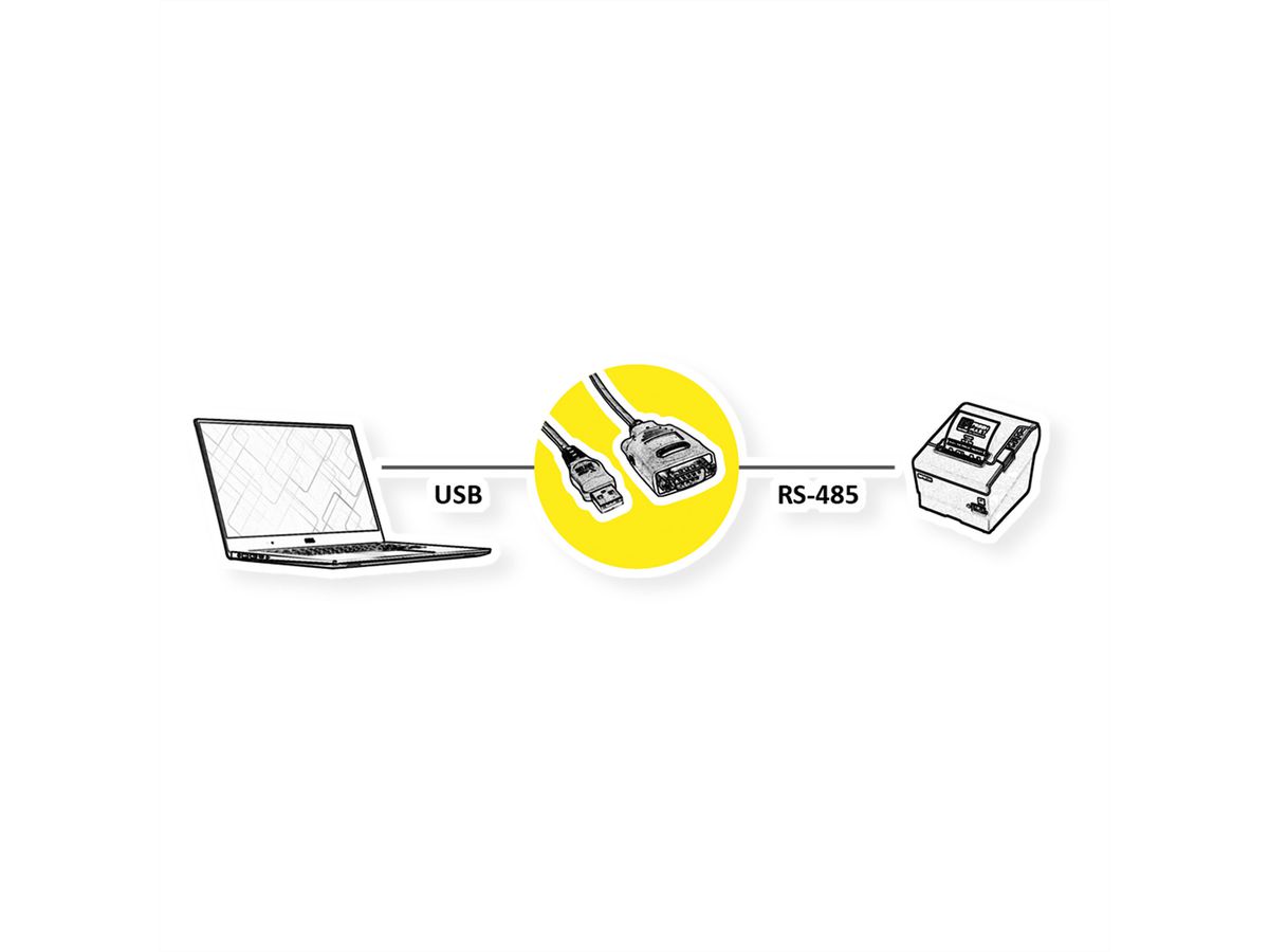 ROLINE Convertisseur USB vers RS-485