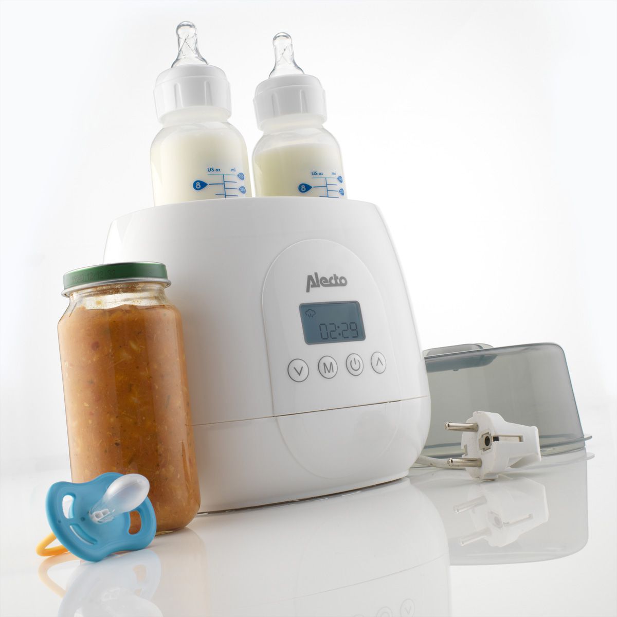 Alecto Chauffe-biberon duo BW-700TWIN numérique, pour chauffer et appliquer