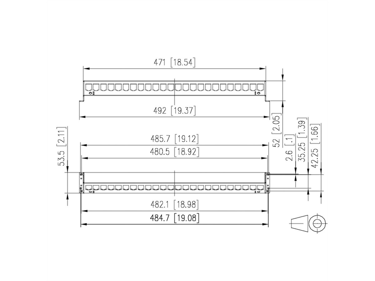 METZ CONNECT SmartConnect Patchpanel 24 ports module MC
