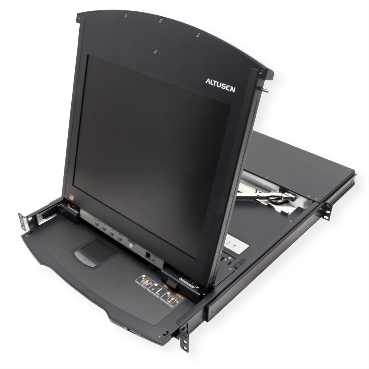 ATEN KL1516AiM KVM Over-IP Switch, 43cm TFT, VGA, PS/2-USB über Kat 5, 16 Port, ES-Layout