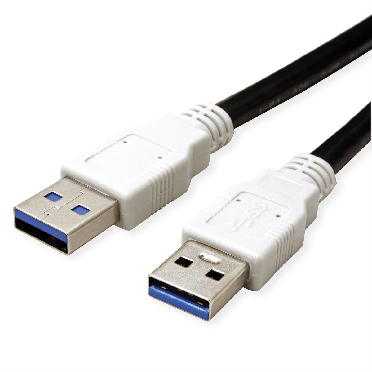 BACHMANN Câble USB 3.2 Gen 1 Type A-A, noir, 2 m