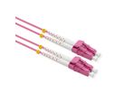 VALUE Câble FO 50/125µm OM4, LC/LC, connecteurs Low-Loss, violet, 15 m